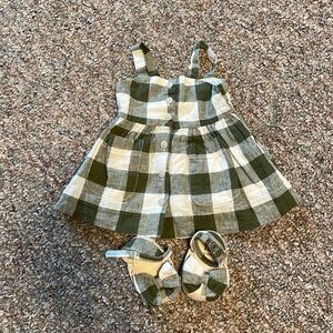 Gap kids 0-3M dress and espadrille shoes